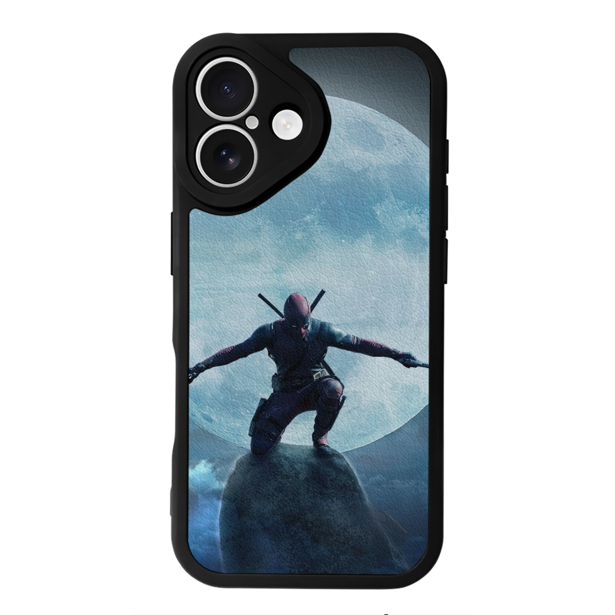 （画像用） Deadpool デッドプール 【iPhone 16シリーズ対応】シリコンスマホケース（レザー調） 材質：シリコン